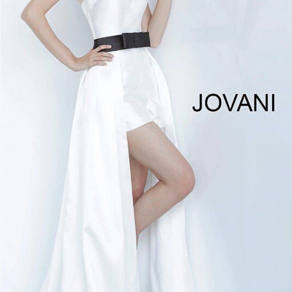 Jovani White Elegant Women's Dress